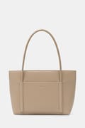 Τσάντα Calvin Klein χρώμα: μπεζ, K60K613110