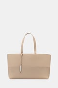 Kabelka Calvin Klein béžová farba, K60K613166