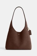 Coach Brooklyn Shoulder Bag 28 torebka damska zamszowa brązowa CW637