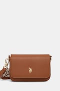 Τσάντα U.S. Polo Assn. Mansion χρώμα: καφέ, BEUE58718WVP