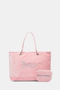 Juicy Couture geantă de mână din catifea Kimberly culoarea roz, BEJQL8761WPO