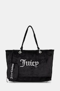 Juicy Couture geantă de mână din catifea Kimberly culoarea negru, BEJQL8761WPO