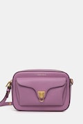 Coccinelle crossbody torba ženska kožna COCCINELLE BEAT SOFT ljubičasta MF6 15 02 01