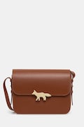 Шкіряна сумочка Maison Kitsuné Edie Large колір коричневий OW05171LR0001