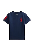 Polo Ralph Lauren tricou de bumbac pentru copii culoarea albastru marin, uni, 322832907039