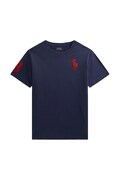 Polo Ralph Lauren t-shirt bawełniany dziecięcy kolor granatowy z nadrukiem 323832907039