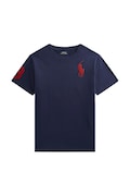 Polo Ralph Lauren t-shirt bawełniany dziecięcy kolor granatowy z nadrukiem 323832907039