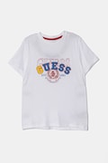 Guess tricou de bumbac pentru copii culoarea alb, cu imprimeu, N5RI00 K8HM4