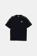 EA7 Emporio Armani t-shirt in cotone per bambini colore blu navy con applicazione 7B000054 AF10378