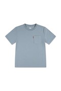 Levi's t-shirt bawełniany dziecięcy SUNSET POCKET TEE kolor zielony gładki 8EM359