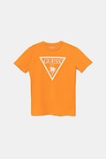 Guess tricou copii culoarea portocaliu, cu imprimeu, L5GI29 J1314
