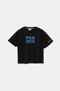 Дитяча футболка Fila IGGENSBACH колір чорний з принтом FAT0670