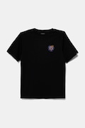 Vans t-shirt bawełniany dziecięcy Vortex kolor czarny z nadrukiem VN000MKHBLK1