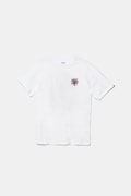Vans t-shirt bawełniany Vortex kolor biały z nadrukiem VN000MKHWHT1