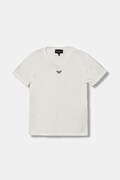Dětské bavlněné tričko Emporio Armani černá barva, s potiskem, EB000421 AF15013