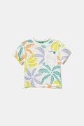 United Colors of Benetton t-shirt bawełniany dziecięcy kolor biały wzorzysty 3PDQG10JN