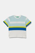 United Colors of Benetton t-shirt bawełniany dziecięcy kolor niebieski wzorzysty 3V0HG10JE