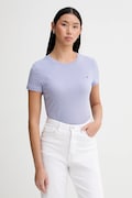 Tommy Jeans t-shirt bawełniany damski kolor fioletowy DW0DW20459