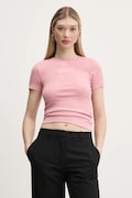 Guess Jeans tricou femei, culoarea roz, W5RI57 KA0H1