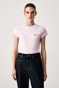Karl Lagerfeld Jeans T-shirt damski bawełniany różowy A1W17004