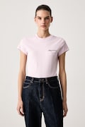 Karl Lagerfeld Jeans T-shirt damski bawełniany różowy A1W17004