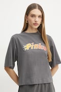 Pinko t-shirt in cotone donna colore grigio 104604 A2D9