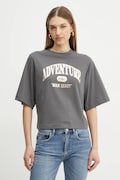 Pinko t-shirt in cotone donna colore grigio 104604 A2CS