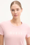 Guess t-shirt NEW CARRIE damski kolor różowy O5RI01 KBBU1