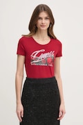 Guess tricou femei, culoarea bordo, W5RI03 J1314