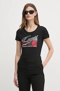 Guess tricou femei, culoarea negru, W5RI03 J1314