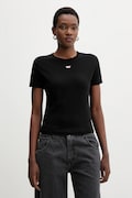 Diesel t-shirt bawełniany T-UNCUTIE-LONG-D T-SHIRT damski kolor czarny A14962.0GRAI