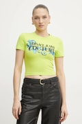 Versace Jeans Couture t-shirt női, zöld, 78HAHC05 CJ02C