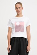 Columbia t-shirt bawełniany Rolling Bend damski kolor biały 2120021