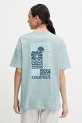 Columbia t-shirt bawełniany Rolling Bend damski kolor turkusowy 2120031