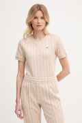 Lacoste T-shirt damski beżowy TF3244
