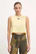 adidas Performance top de antrenament 3 Stripes culoarea galben, JG6182