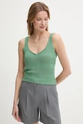 United Colors of Benetton top bawełniany kolor zielony 1898DH018