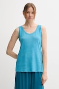 Plátěný top United Colors of Benetton modrá barva, 37UJE8398