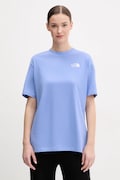 The North Face tricou din bumbac Essential femei, culoarea violet, NF0A87NQ0YI1