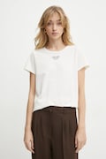 Liu Jo tricou din bumbac femei, culoarea bej, TA5170 JS923
