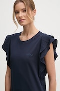 Liu Jo t-shirt bawełniany damski kolor granatowy TA5178 J5904