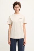 Fjallraven t-shirt Heavy Classic damski kolor beżowy F14600188