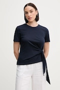 Bombažna kratka majica Tommy Hilfiger mornarsko modra barva, WW0WW44559