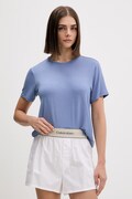 Calvin Klein Underwear T-shirt piżamowy damski z modalu niebieski LV00QS7435