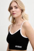 Top παραλίας Guess χρώμα: μαύρο, E5GP00 KCQV1