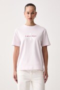Calvin Klein Jeans T-shirt damski bawełniany różowy LV047B865G