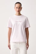 Calvin Klein Jeans T-shirt damski bawełniany różowy LV047B865G