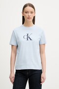 Calvin Klein Jeans t-shirt damski bawełniany niebieski LV047B865G