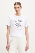 Bavlněné tričko Guess bílá barva, V5GI04 I3Z14