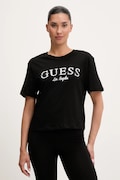 Guess t-shirt bawełniany CLEMATIS damski kolor czarny V5GI09 K9RM1